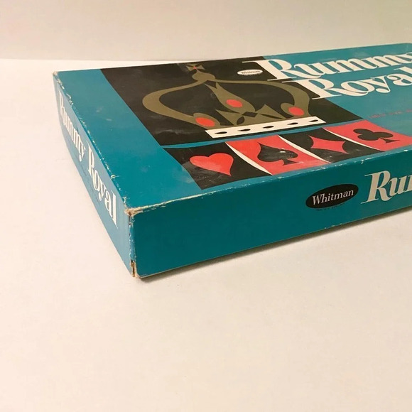Vintage 1962 Rummy Royal Whitman Plastic Table Sheet Michigan  Rummy Game - Picture 2 of 16